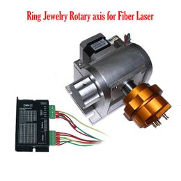 CNC Onderdelen Ring Sieraden Roterende As voor Fiber Laser Naambord Markering Machine 20 W 30 W 50 W Met drive Board Gratis Verzending