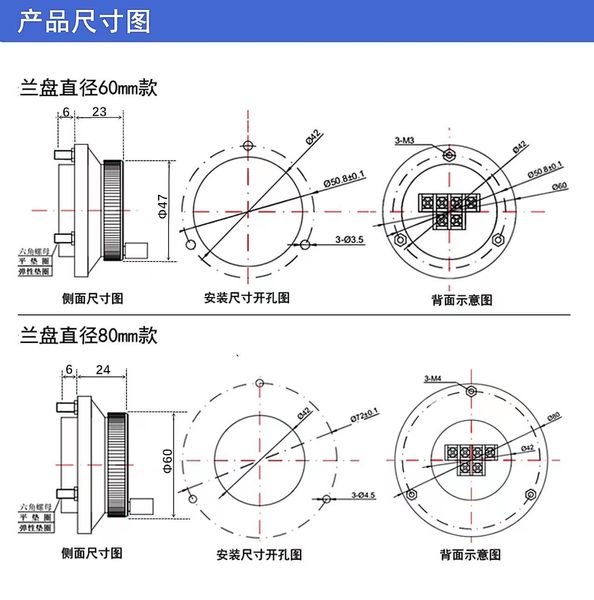 CNC Pulser Handwheel MPG HM60 Série 47 mm Diamètre 25 100 Pulse Long Driver Tension Sortie