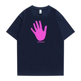 cnemai hommes T-shirt haute qualité coton empreinte de la main intéressant créatif imprimé mâle T-shirt paume haut décontracté pour les femmes tee femme 2022