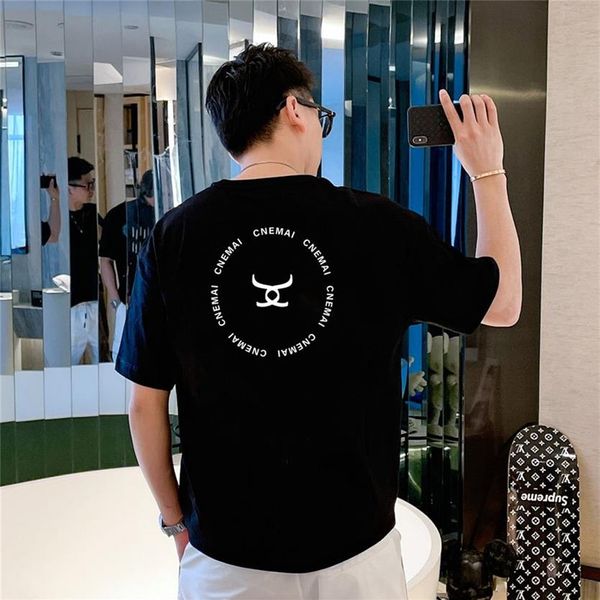 cnemai Nouvelles femmes T-shirt hommes marque de mode lettre impression hip-hop style coréen t-shirt ins tendance all-match couple à manches courtes 2263H