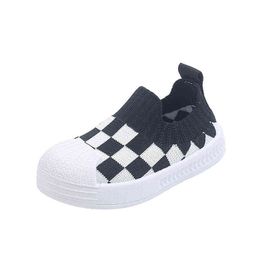 CNFSNJ 2021 nouvelles filles garçons maille respirant baskets enfants chaussures pour enfants appartements talons été chaussure de course petit enfant grand enfant G220527