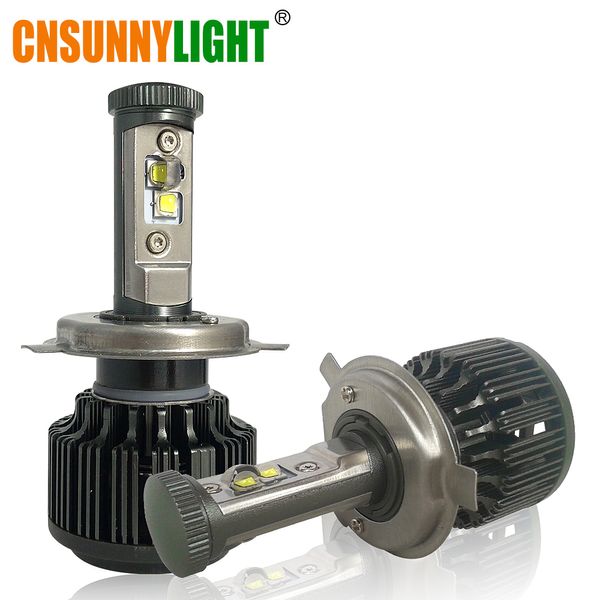CNSUNNYLIGHT H4 Hi/Lo H7 H11 9005 9006 faros LED para coche 8000lm 3000K 4300K 6000K Kit de conversión de luces automáticas de alto brillo