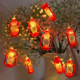 CNSUNWAY Kerst LED Strings Lights 3D Jack-O-Lantern 40 LEDS Kerosene Lamp String Lichte batterij aangedreven oranje lichten voor feest indoor val outdoor oogst