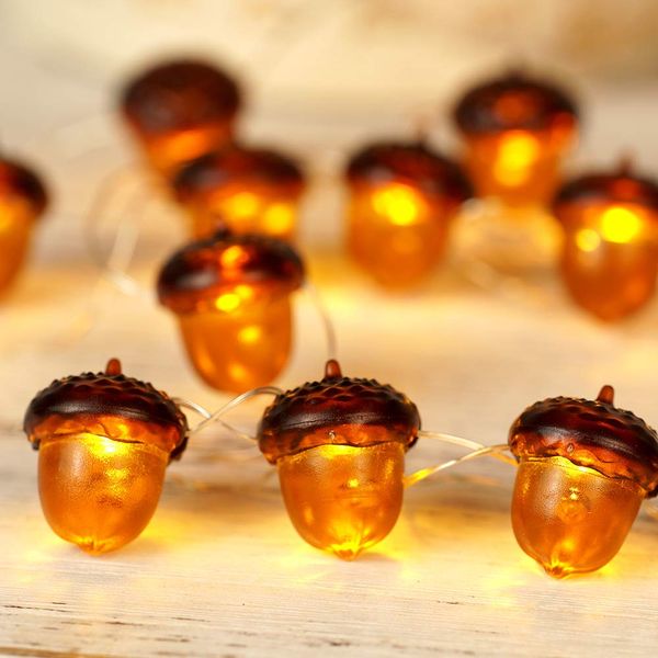 CNSUNWAY Halloween Guirlandes LED 3D Jack-o-Lantern 10ft 30 LED Guirlande Lumineuse Citrouille Alimentée par Batterie Orange Lumières pour Fête Intérieur Automne Extérieur Récolte