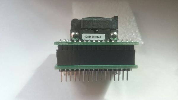 CNV-QFN16-DIP gravure dans la prise PLASTRONICS IC prise de TEST 16QN65S14040 avec carte PCB programmation QFN16PIN