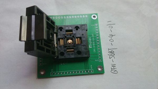 CNV-QFN56-DIP Burn in Socket QFN-56BT-0.4-01 QFN56P Prise de test IC à pas de 0,4 mm