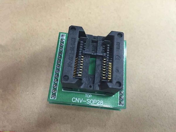 Prise de Test IC CNV-SOP28 OTS-16(28)-1.27-04 SOP16P 1.27mm avec carte PCB