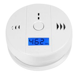 CO-koolstofmonoxide-tester Alarm Waarschuwingsensor Detector Gas Brandvergiftiging Detectoren LCD-scherm Beveiliging Surveillance Veiligheidsalarmen