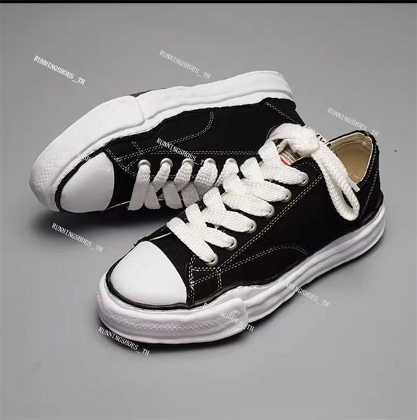 Co Mmy Dissoing Shoes Designer Sneakers Mujeres Hombres Plataforma Sneaker Zapatillas de cuero Mihara Yasuhiro Yu Wenle Suela gruesa Lovers' Daddy