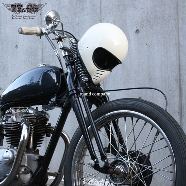 Casco de motocicleta CO Thompson, casco de carreras de cara completa, Moto Vintage Chopper Bike Cruise Spirit Rider, cascos fantasma Retro, casco1173w