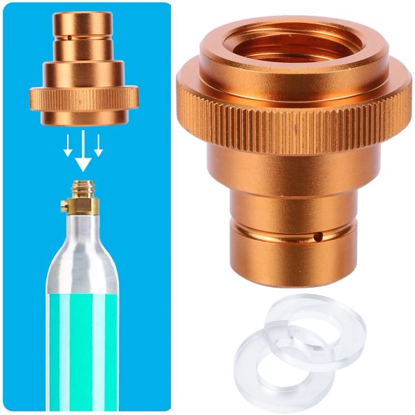 Adaptateur CO2 Accessoires en laiton CO2 Adaptateur de connexion rapide Déconnexion rapide pour CO2 Cylindre Soda Bubbler Duo Terra