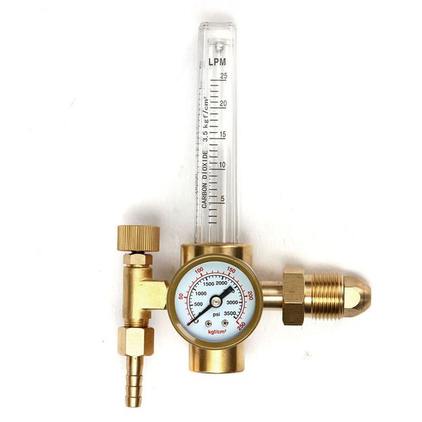 Livraison gratuite CO2 Argon Réducteur de pression Débitmètre Régulateur de vanne de régulation Débitmètre de gaz à pression réduite Débitmètre de soudure