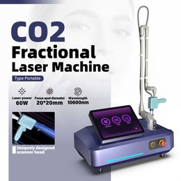 Machine de beauté de puissance de traitement fractionné de Laser de Co2 pour l'équipement de beauté de retrait de cicatrices d'acné faciales de resurfaçage de peau