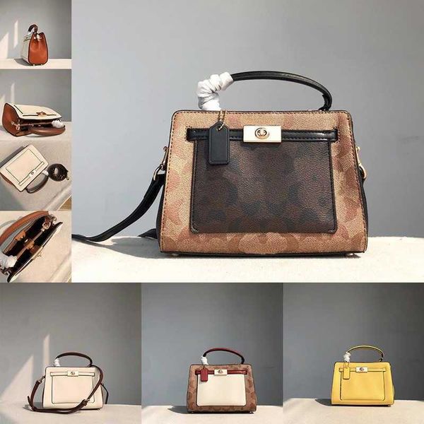 Coabag Mini Tote Bag Totes Lovely Luxurys Bolso Marrón Para Mujer Diseñador Bolsa C Cuero Hombro Shopper Bolsas Lady Monedero Monedero 221207