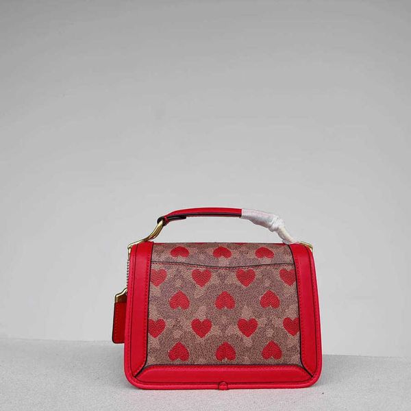 coabg Sacs de créateurs de luxe Sac à bandoulière de qualité supérieure Femmes Fourre-tout Bandoulière Mode Soirée Cas Cartes Sac À Main Fille Sacs À Main C Coeur Rouge