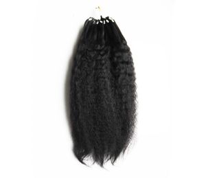 Grove Yaki Loop Echt haar Grade 8a Micro Loop Ring Hair Extensions Bundels van echt haar Yaki Straight Extensions 100gpc 10quot4129130