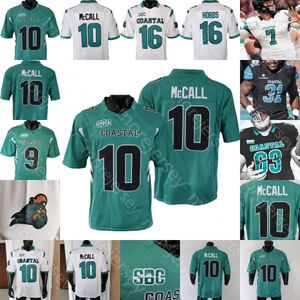 Coastal Carolina Chanticleers voetbaljersey NCAA College Grayson McCall Reese White CJ Beasley Mobley Pinckney Killen Jenkins Boykin Brown Stewart Bruce Brown