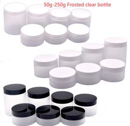 Masse 30x250g 100g 120g 150g Jar crème en plastique mat Cosmetic 200g Makeup gel facial masque lotion Emballage Candy Candy Tea Frost Bottle 50g 80g