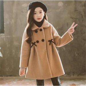 Manteau 4 14 ans enfants veste pour filles hiver laine chaud pardessus mode vêtements vêtements d'extérieur pour enfants automne 221130