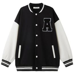 Jas Baseball Jas Kinderen Meisjes Koreaanse Casual Losse Zak Letter Oversized Bomber Sweatshirt Uniform Streetwear Paar Tops 231108