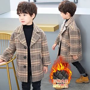 Jas Jongen Tweed Buitenlandse Stijl Wol Winter Herfst En Klein Pak Kinderkleding Baby 231109