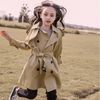 Manteau veste pour enfants pour filles printemps automne de style long trench kids casse-tête adolescents vêtements adolescents