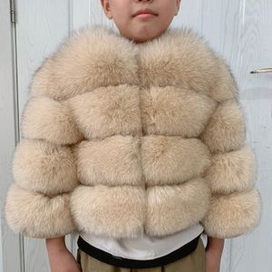 Manteau veste en fourrure pour enfants, véritable enfant, adapté aux filles et garçons âgés de 4 à 6 ans, universel, 231031