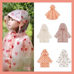 Coat Children's impermeable Windbreaker 2023ks Raincoat Boy's Cape Style Rain Poncho Kindergarten Girls Long Capucha