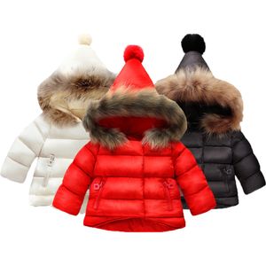 Cappotto Giacca da bambina calda in cotone per neonata Pelliccia invernale con cappuccio Capispalla per bambini Abbigliamento per bambini Giacche da bambina