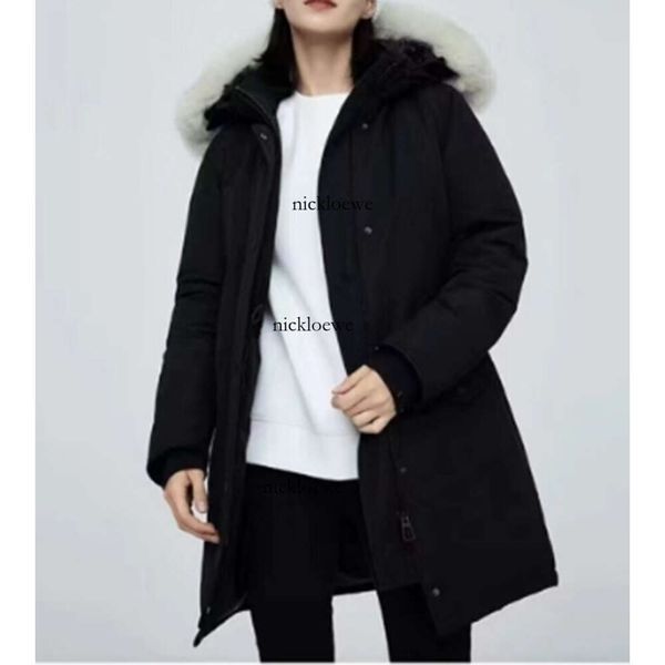 Manteau designer femme doudoune hiver longues vestes doudoune femme canadienne marque de mode duvet de canard blanc grande poche chaud haut coupe-vent vêtements femme z6