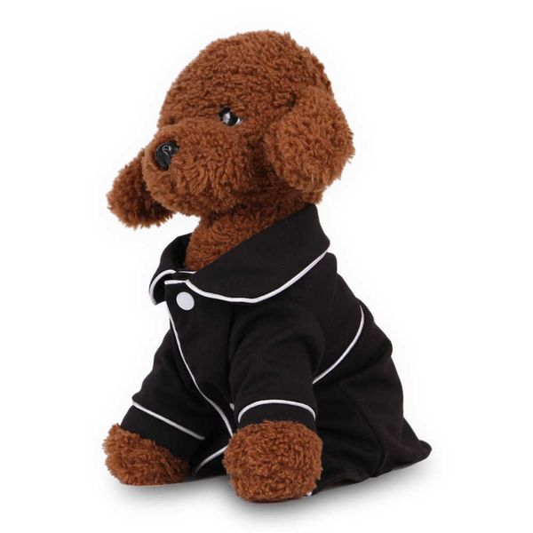 Manteau Chien Petit Vêtements Pet Chiot Pyjamas Noir Rose Filles Caniche Bichon Teddy Vêtements De Noël Coton Garçon Bouledogue Softfeel Chemises WinterJK56