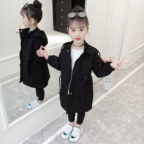 Veste de coupe-vent de bébé pour bébés Outwear 2021 Black Green Spring Spring Automne Overcoat Top Cardigan Formel Cardigan Enfants C