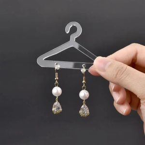 Coat Hanger Shape Acryl Earring Display Stand Polymer Clay Soft Pottery Oorrangs houders tafeljongen sieraden display organisatoren