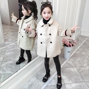 Manteau veste hiver printemps vêtements d'extérieur haut enfants vêtements école enfants Costume adolescente vêtements tissu de laine de haute qualité