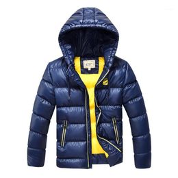 Jas Winter Big Children's Cotton Jassen Kleding Kids Dikke Warme Hooded Jassen Jongens Plus Fat Grote Size Katoen-gewatteerde parka's