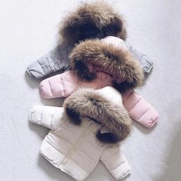 Maits 018 mois nouveau-né bébé veste de coton manteaux veste d'hiver veste à capuche fourrure pour filles garçons bébé bébé vêtements nouveau-nés nouveau-nés