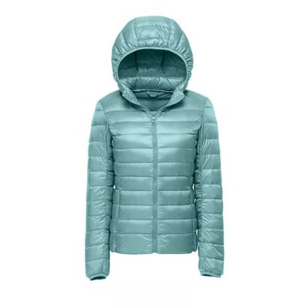 Mouilles veste d'hiver d'automne pour les femmes 2023 Ultralight mince à 90% de vestes de canard blanc Gardez la veste bouffante chaude à capuche