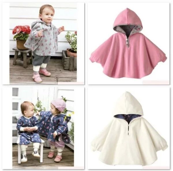 Coats Baby Coats Girl's Smocks Ourwear Fleece Cloak Juin Mantle Children's Poncho 1pcs / Lot Cape