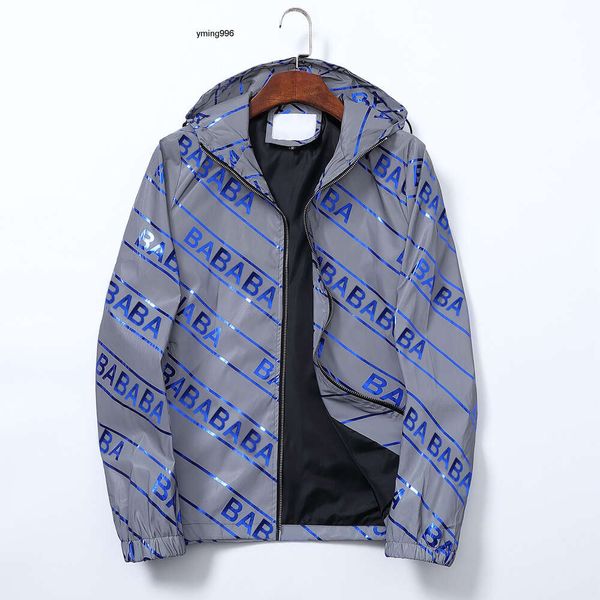 manteaux balencaigalies balencigalies Hot Mens vestes vêtements longs manches coupe-vent coupe-vent taille hommes fermeture éclair à capuche imperméable M-3XL veste à capuche W56Z