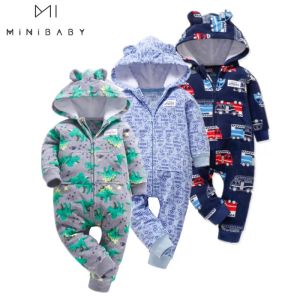 Jassen nieuwe 2022 lente schattige camo baby jumpsuit jas voor babyjongen kleren fleece outfit kinderkleding voor babymeisje kostuum