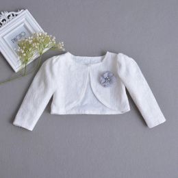 Coats White Warm Baby Girl Jackets 100% katoenen baby vest bovenkleding voor 1 2 jaar jas 2022 Leer babymeisjes kleren RBC1850033
