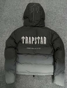 Coats2023 Automne Winter Trapstar Bomber Men's Bomber Veste brodée à capuche Trench Coat à glissière