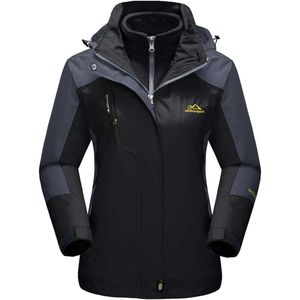 Coatwomen chaqueta de invierno para mujer chaqueta de esquí 3 en 1 chaqueta de invierno de lana impermeable y resistente al viento abrigo parka abrigo de mujer de nieve 5HQZ0