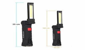 COB-lamp LED-licht Werklamp met magneet Draagbare zaklamp Buitenkamperen Werkzaklamp Oplaadbare USB Ingebouwde batterij7811309