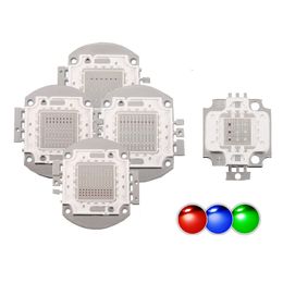 COB Led Chip Led Beads Fuente de luz 30MIL 35MIL 45MIL 10-50W 100W Diodo Multicolor RGB Rojo Verde Azul Amarillo Bombilla a todo color Perlas de lámpara para luz de inundación Crestech