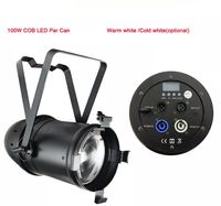 COB LED PAR Light Zoom CRI 92 WHITE CHAUDE 3200K 100W SPOIRS