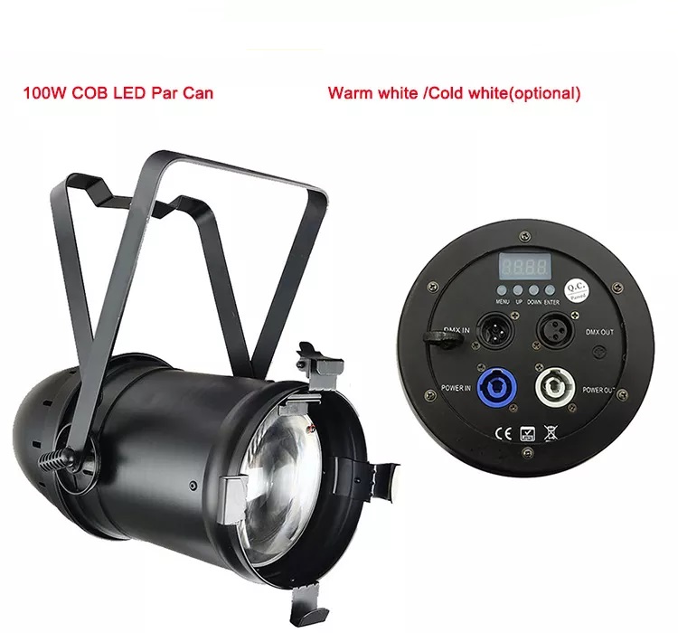 cob led par light zoom CRI 92 warm white 3200K 100w Spotlights