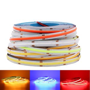 COB LED Strip Licht Hoge Dichtheid Flexibele FOB 384/528 LED's / M LED-verlichting Tape Warme / Natuur / Cool Wit Lineaire Dimbare DC12V / 24V