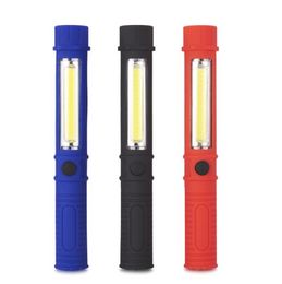 COB LED Work Light Mini Pen zaklampen multifunctionele buitenhandige reparatie rampstail magnetische fakkel zaklamp