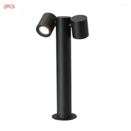 COB Outdoor LED Bollard Light Garden Landscape Ground Réglable Double Side Lamp